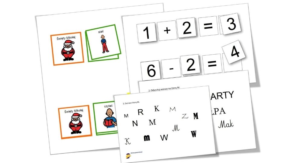 karty pracy mikołajki eduaacja