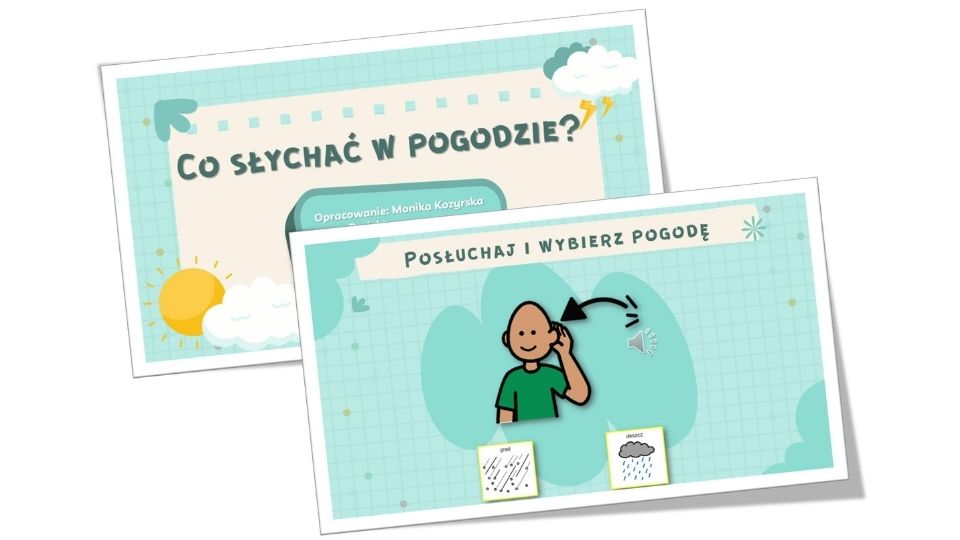 słuchowe pogoda zimą eduaacja